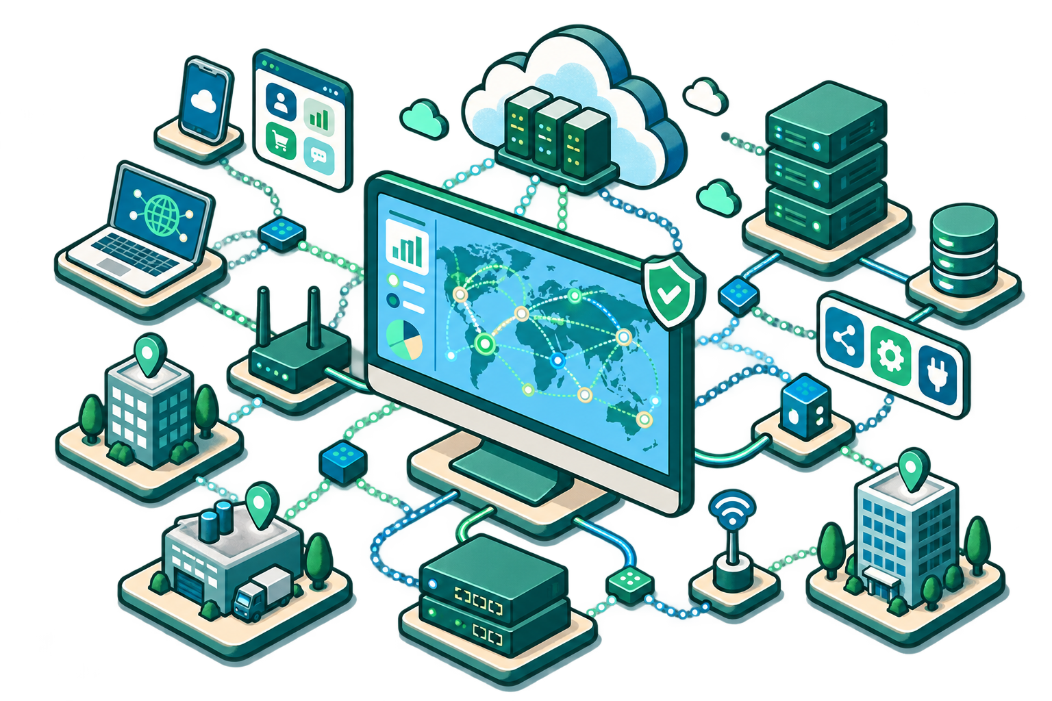Map Complex and Changing Networks