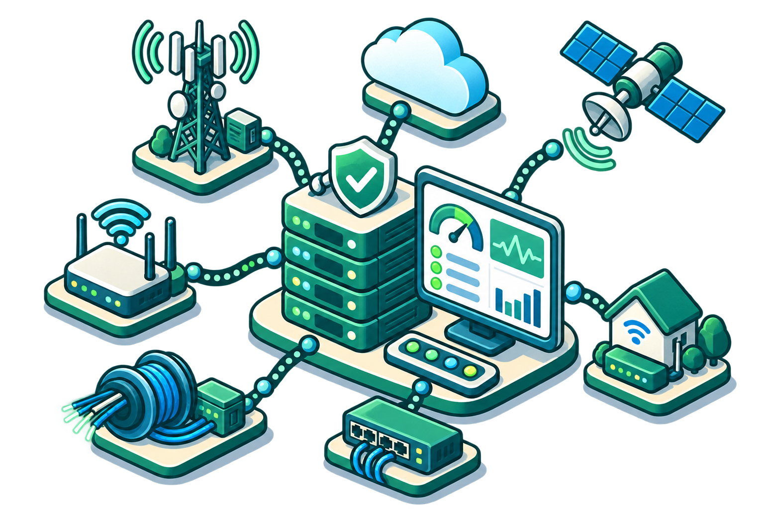 Monitor ISP, WISP, Broadband, and Wireless Infrastructure