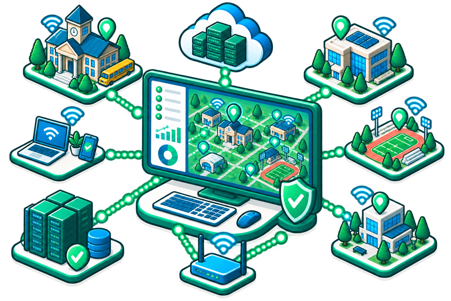 Real-Time Campus Network Maps