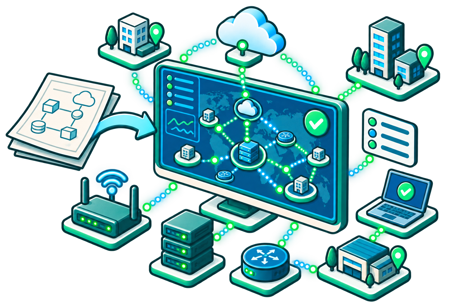 Replace Manual Diagrams with Live Network Maps