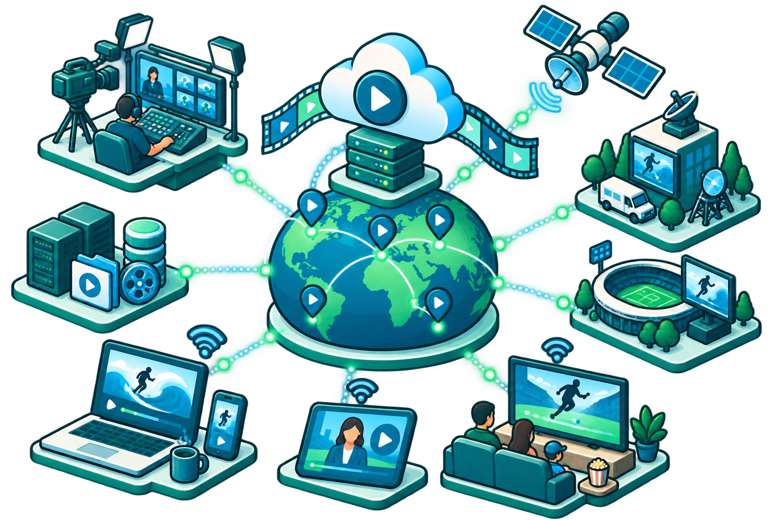 Support Streaming and Digital Content Delivery