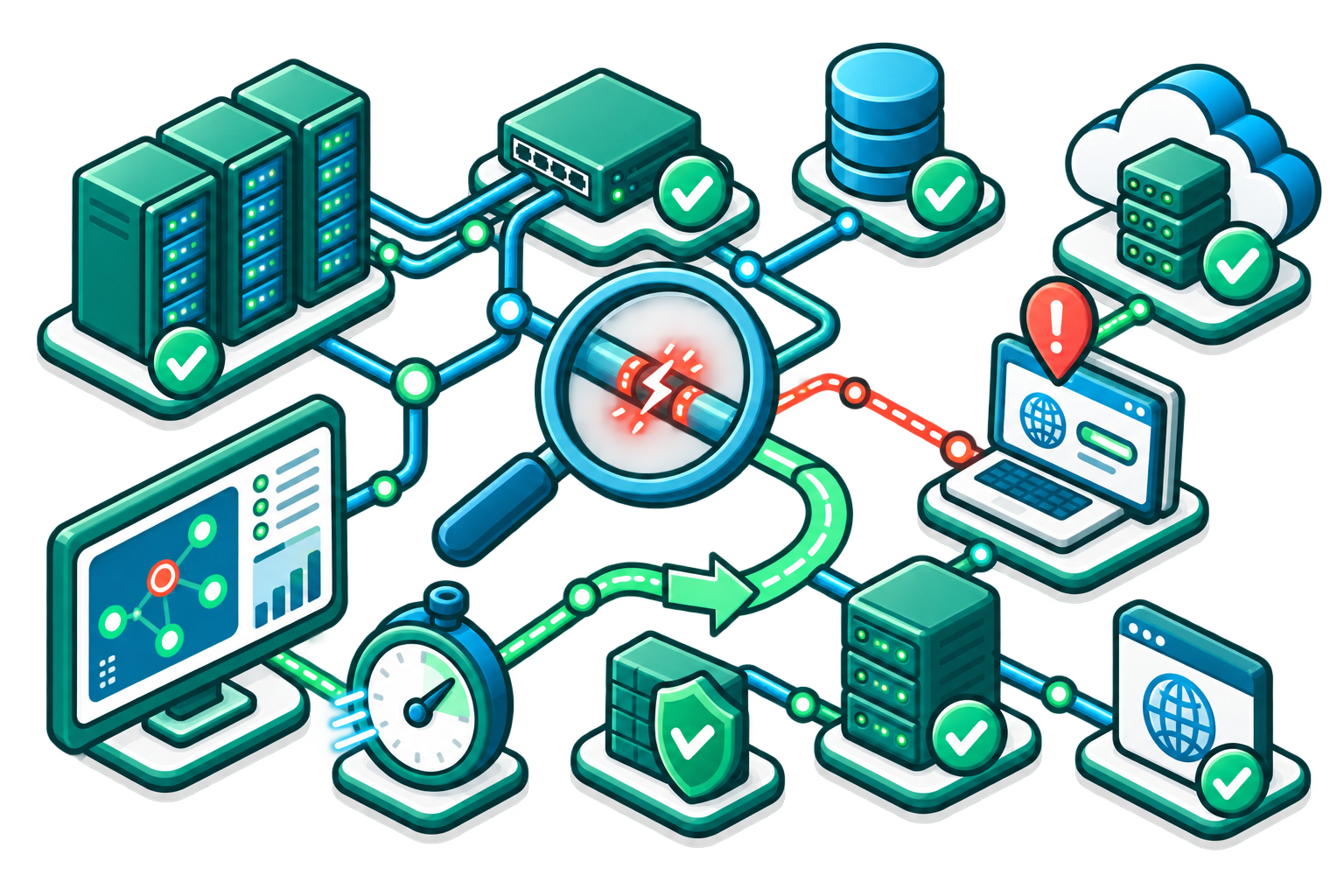 Troubleshoot Network and Server Dependencies