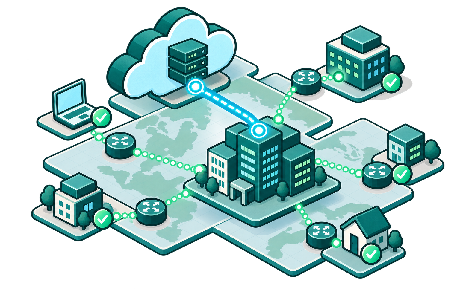 Map Distributed and Hybrid Dependencies